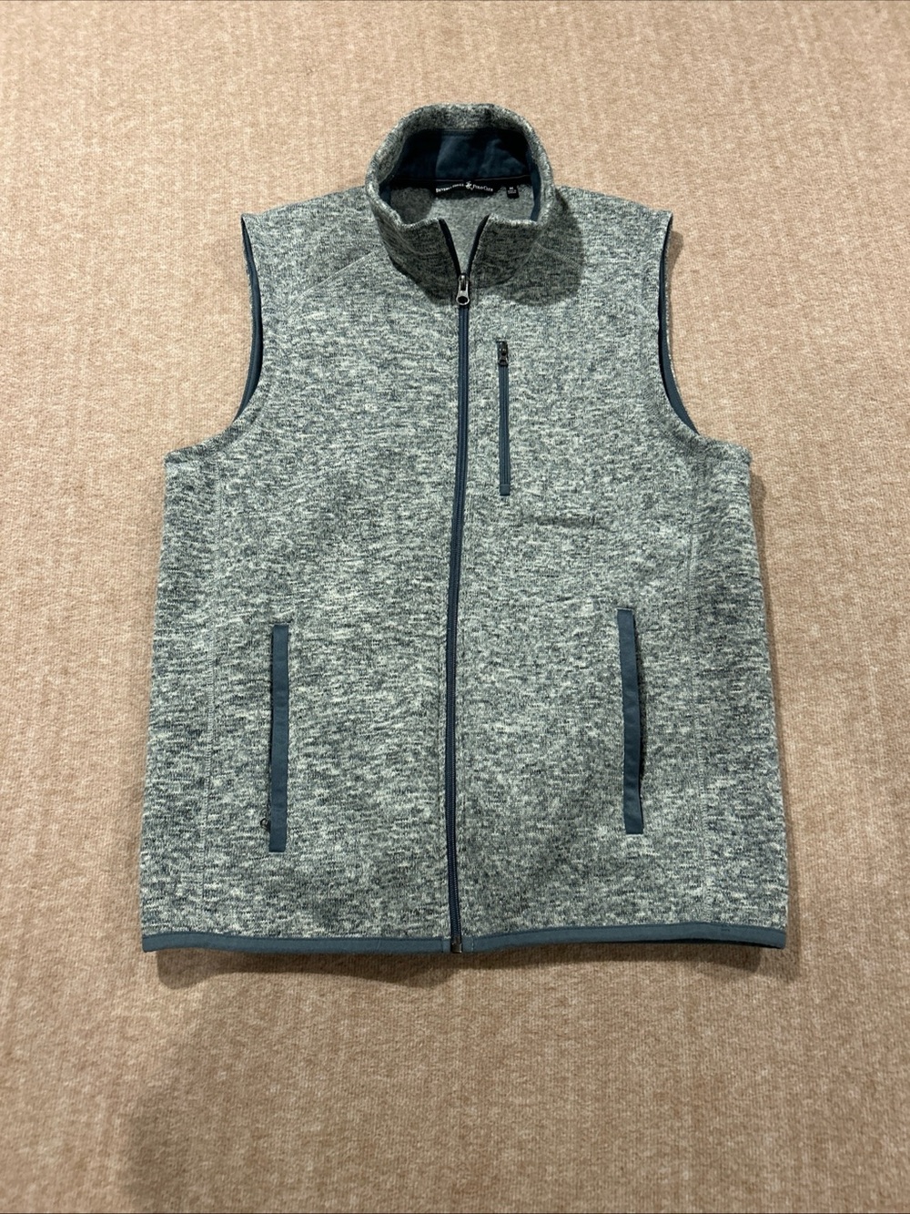 Beverly Hills Polo Club Men's Fleece Vest Med Fleece Full Zip